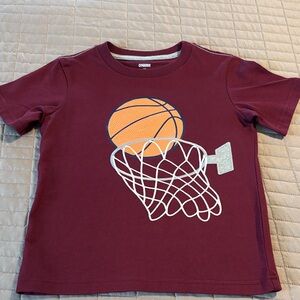 Gymboree Maroon Basketball Graphic Tee Great condition!